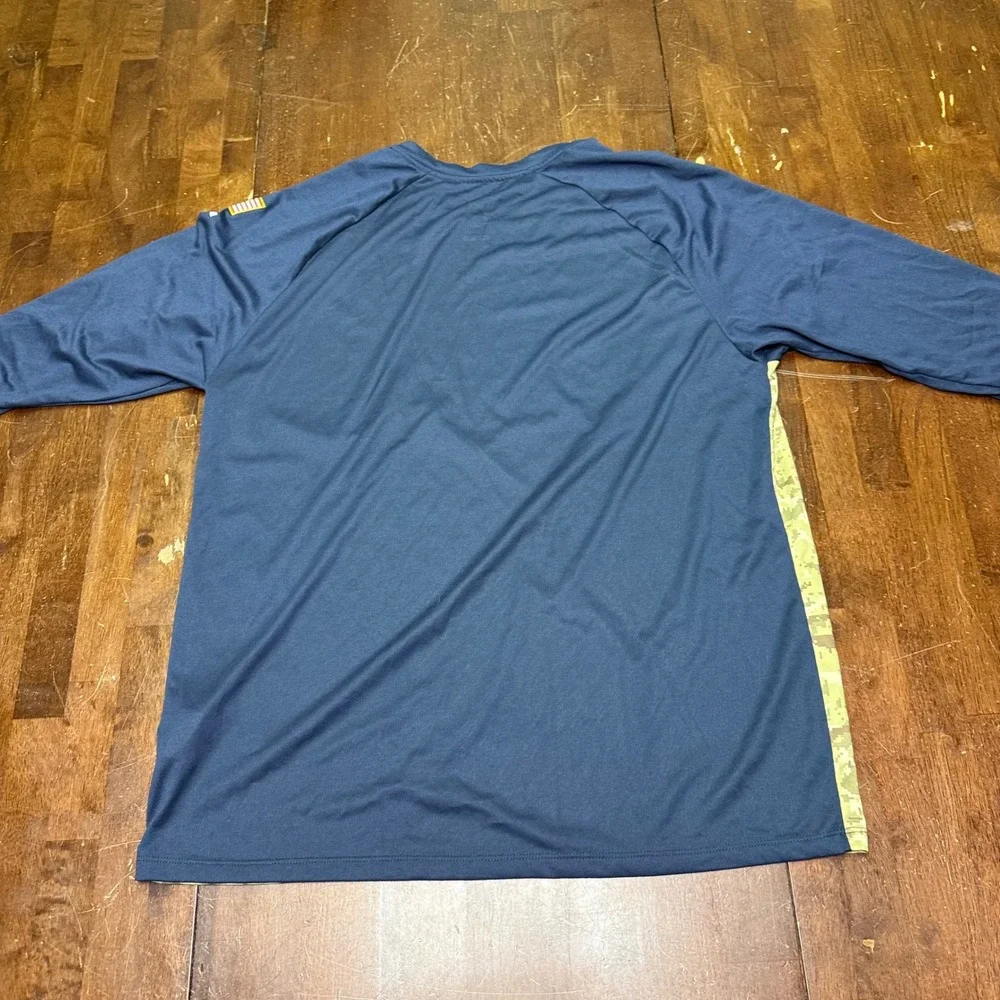 Nike NFL Dallas Cowboys Men XL Camo Salute to Service Dri-FIT Shirt 3/4 Sleeve